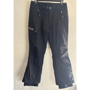 Kemper Snow Ski Pants Black Snowboarding Lined Size Small
